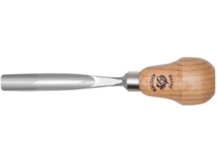 Chip carving chisel with pear handle - 10 mm (item no. 5617010)