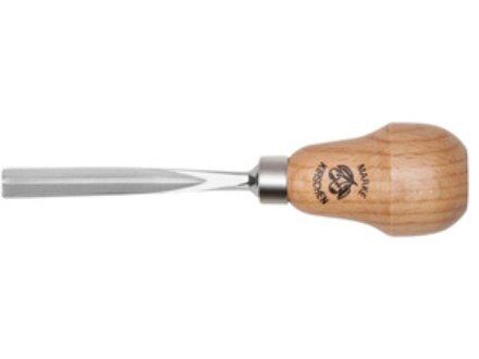 Chip carving chisel with pear handle - 8 mm (item no. 5639008)