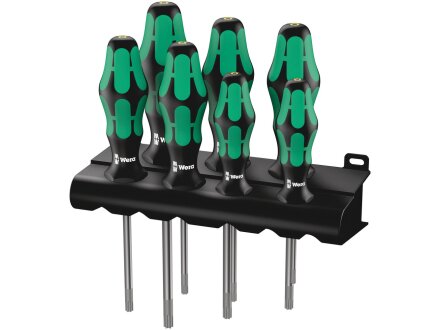 367/7 TORX® HF Kraftform Plus screwdriver set with holding function + rack, 7 pieces