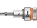 8740 C HF Zyklop bit socket with 1/2" drive with holding function, 5 x 60 mm