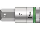 8740 C HF Zyklop bit socket with 1/2" drive with holding function, 17 x 60 mm