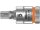 8740 A HF Zyklop bit socket with 1/4" drive, with holding function for Allen screws, 5 x 28 mm