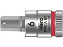 8740 A HF Zyklop bit socket with 1/4" drive, with holding function for Allen screws, 6 x 28 mm