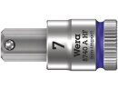 8740 A HF Zyklop bit socket with 1/4" drive, with holding function for Allen screws, 7 x 28 mm
