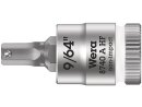 8740 A HF Zyklop bit socket with 1/4" drive, with holding function for Allen screws, 9/64" x 28 mm