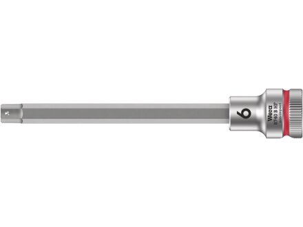 8740 B HF Zyklop bit socket with 3/8" drive, with holding function for hexagon socket screws, 6 x 107 mm
