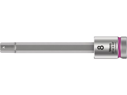 8740 B HF Zyklop bit socket with 3/8" drive, with holding function for hexagon socket screws, 8 x 100 mm