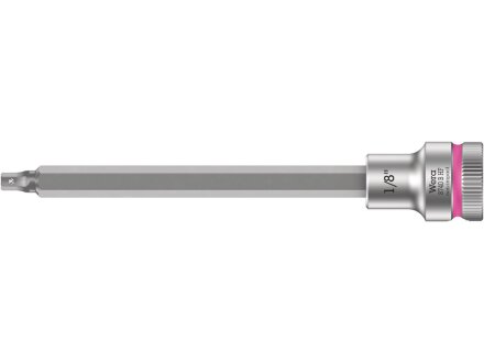 8740 B HF Zyklop bit socket with 3/8" drive, with holding function for Allen screws, 1/8" x 107 mm
