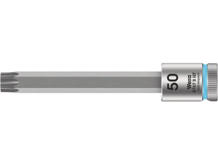 8767 B HF TORX® Zyklop bit socket with 3/8" drive, with holding function, TX 50 x 100 mm