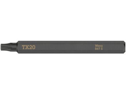 867 S TORX® Bits für Schlagschraubendreher, TX 20 x 70 mm