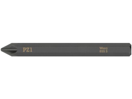 855 S Kreuzschlitz Pozidriv Bits für Schlagschraubendreher, PZ 1 x 70 mm