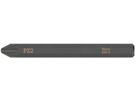 855 S Phillips Pozidriv bits for impact screwdrivers, PZ 2 x 70 mm