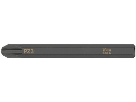 855 S Phillips Pozidriv bits for impact screwdrivers, PZ 3 x 70 mm