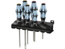 3334/6 Screwdriver set, stainless steel + rack, 6 pieces