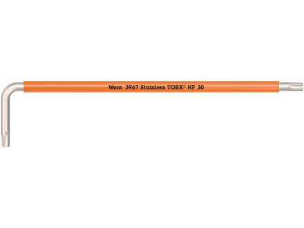 3967 SXL HF TORX® Winkelschlüssel Multicolour mit Haltefunktion, lang, Edelstahl, TX 30 x 195 mm