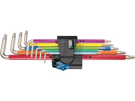 3967/9 TX SXL Multicolour HF Stainless 1 L-key set with holding function, stainless steel, 9 pieces