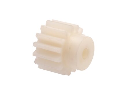 Spur gear M=1 Z=40, material PA6 tooth width 15mm pilot bore 10mm