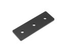 Connector plate 40x120, 3-hole, laser-etched, black...