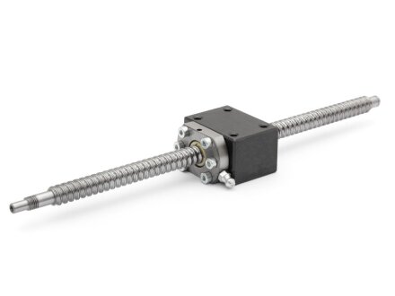 SET: Kugelumlaufspindel SFU1204-DM 435mm mit Spindelmutterblock für Easy-Mechatronics System 1216A/1216B - L400