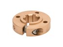 Slotted clamping ring for splined shaft 6x16x20 made of...