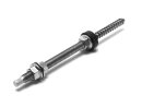 Hanger bolt SW7-M10X200-A2 with DIN 6923 hexagon nuts...