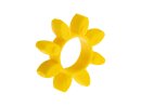 Star made of PU material for flexible claw coupling type 19/24 yellow 92°Shore