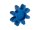 Plastic star for claw coupling backlash-free - size 14 - blue - 80° Shore
