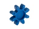 Kunststoffstern für Klauenkupplung spielfrei - Größe 38 - blau - 80° Shore
