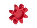 Kunststoffstern für Klauenkupplung spielfrei - Größe 24 - rot - 96°/98° Shore