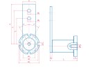 Tensioning element for roller chains 12B-16B length E3 =...
