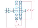 Kettenradsatz Duplex 12B-2 - Z=15 - M20 für Spannelement GG-Nr.: 681-005-0000