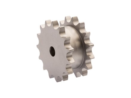 Do sprocket disc for two simplex roller chains DIN 8187/ISO R 606 06 B-1 Z=14
