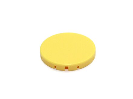 bouchon Button, plat, couvert, jaune