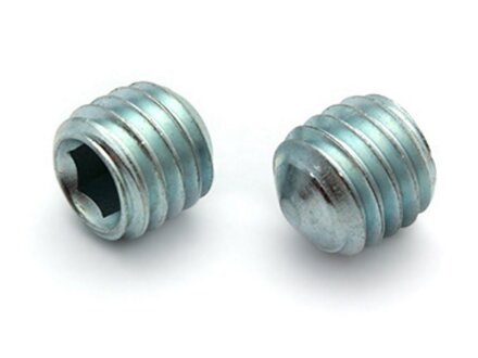 DIN 914 threaded pin with hexagon socket and tip, 45H, galvanized M6x50