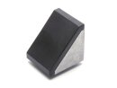 Aluminum die-cast angle 40x40 I-type slot 8 incl. cover cap