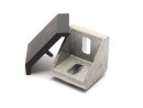 Angle die-cast aluminum 45x45 B-type slot 10 incl. cover cap