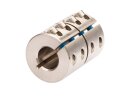 Shell coupling slotted d=6 without groove Material steel: 1.0503 / 1.0718