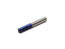 Carbide end mill for steel HRC65 with 4 cutting edges...