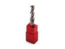 Carbide end mill for aluminum HRC55 with 2 cutting edges