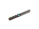 Carbide end mill for aluminum HRC65 with 3 cutting edges with DLC coating