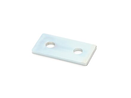 Connector plate I-type groove 5, 20x40mm, steel 2mm galvanized