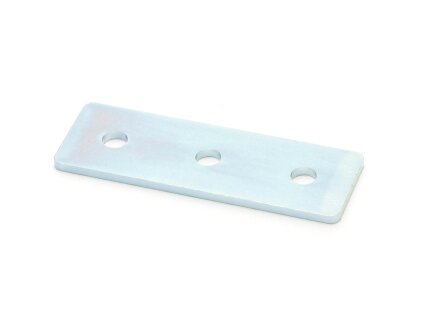 Connector plate I-type groove 5, 20x60mm, steel 2mm galvanized