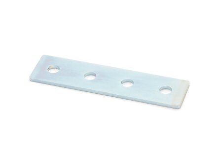 Connector plate I-type groove 5, 20x80mm, steel 2mm galvanized