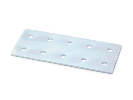 Connector plate I-type groove 5, 40x100mm, steel 2mm galvanized