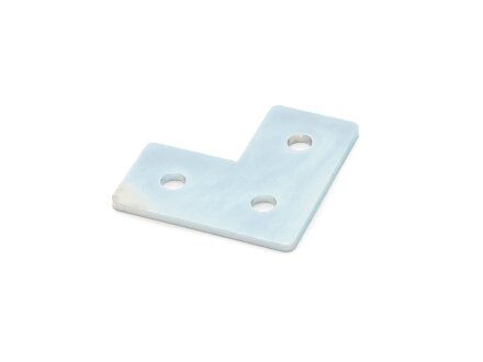 Connector plate I-type groove 5, L - 20x40x40mm, steel 2mm galvanized