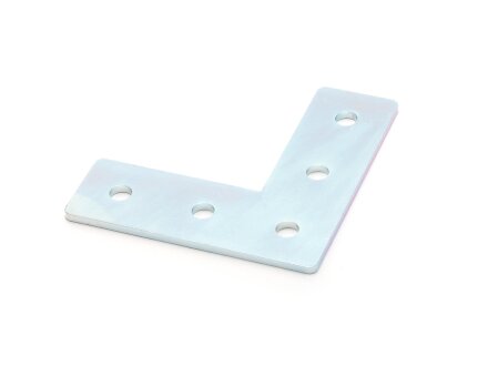 Connector plate I-type groove 5, L - 20x60x60mm, steel 2mm galvanized