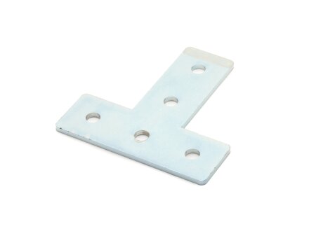 Connector plate I-type groove 5, T - 20x60x60mm, steel 2mm galvanized