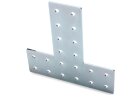 Connector plate I-type groove 5, T - 40x120x120mm, steel 2mm galvanized
