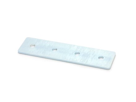 Connector plate I-type groove 6, 30x120mm, steel 3mm galvanized