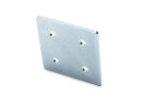 Connector plate I-type groove 6, 60x60mm, steel 3mm galvanized